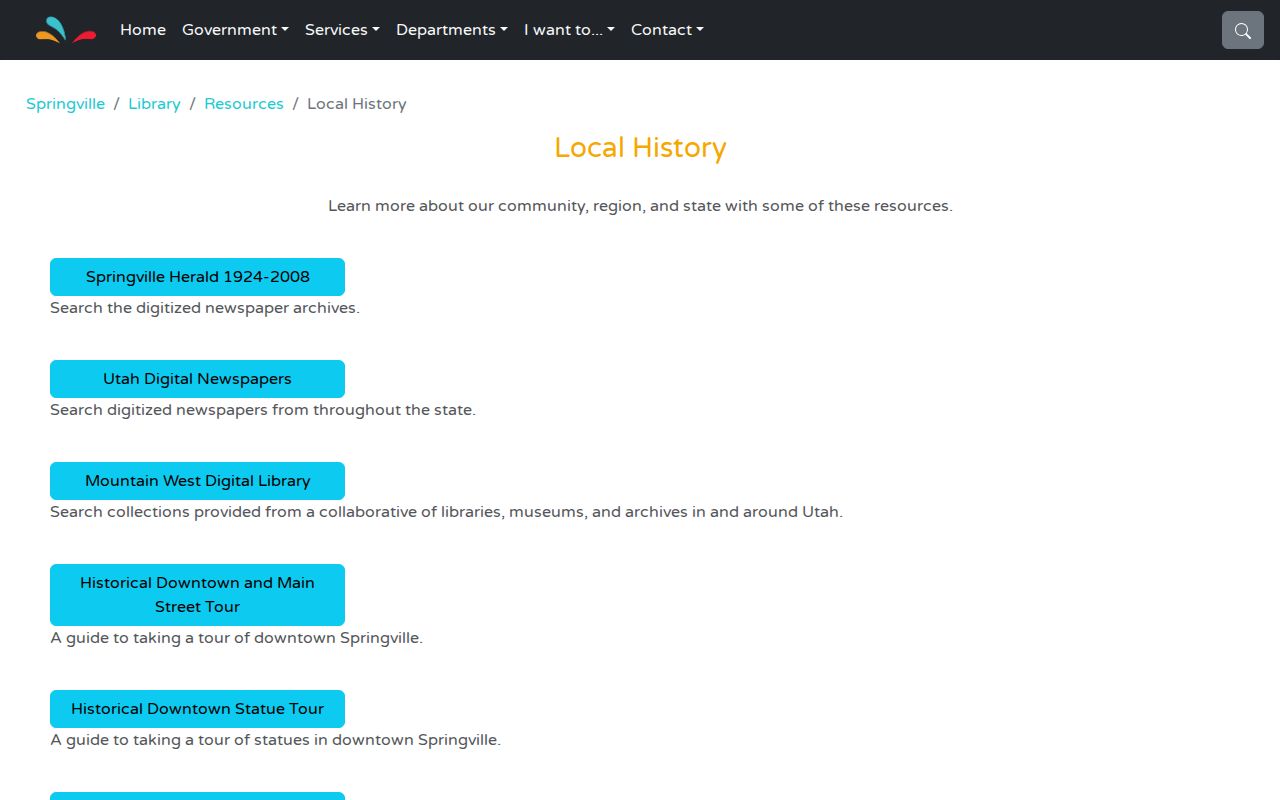 Springville residents directory
